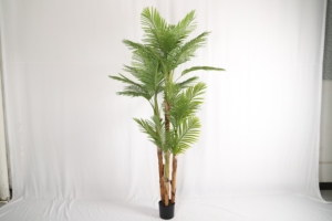 Grande Pianta Artificiale in Vaso, Foglie Verdi per Interni, Decorazione Casa, Albero Bonsai, Palma Artificiale in Vendita - Product Image 3