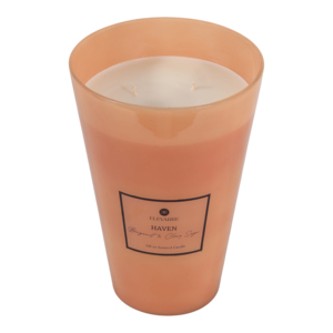 ELEVARRE Haven Scented <b>Candle</b> 128 Oz Bergamot Clary Sage Fragrance - Product Image 4