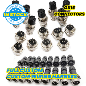 Gx16 M16 hàng không Cáp nối 4 pin kim loại nối cắm ổ cắm Coupler - Product Image 6