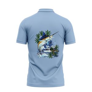 Sublimación personalizada para hombre, camisetas de polo, de manga corta camiseta de poliéster tejida para Polo para hombre, patrón de impresión de suministro ODM - Product Image 4