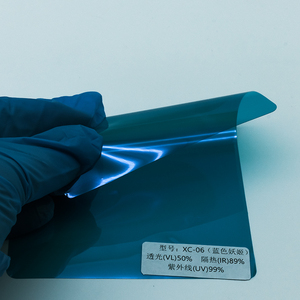 فيلم نوافذ شمسي سائل بلون أزرق إمبراطوري متغير اللون بالجملة، مقاس 1.52*30 متر، سمك 2.5 مل، عالي الحماية من الحرارة ومضاد لأشعة الشمس - Product Image 4