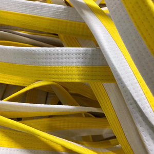 Venta al por mayor <span class=keywords><strong>Karate</strong></span> de alta calidad Taekwondo negro <span class=keywords><strong>amarillo</strong></span> rojo blanco rango cinturón Itf colores cinturones con bordado logo - Product Image 5