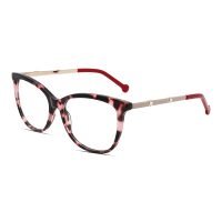Lunettes métalliques tendance pour femmes, légères, style rond, port confortable avec une forme de visage élégante en diamant, assorties à DJ ES6090