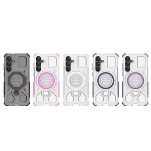 Pour S25 FE S26 <span class=keywords><strong>Plus</strong></span> Étui de téléphone transparent résistant aux chocs en TPU+PC de luxe 360 Durable Charge magnétique sans fil Métal - Product Image 6