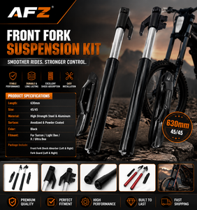 Nuova Forcella Anteriore Invertita per Moto 630MM, Ammortizzatore 45MM/45MM, Protezione Antiurto in Alluminio AFZ Apollo per Moto da Cross - Product Image 1