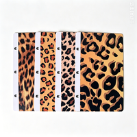 FONLYU - Adhesivo Decorativo 3D con Patrón de Leopardo en Relieve para la Parte Trasera del Teléfono Móvil, Compatible con Plotter de Corte de Película
