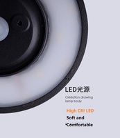 Ac85-265V Ip65 Nouvelle Conception Ronde Cercle Applique Murale En Aluminium Extérieur Led Lumière Lune En Plein Air Murale