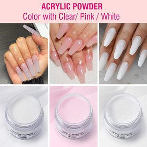 ผงอะคริลิคสำหรับต่อเล็บ OEM แบบกำหนดเอง 3 สีใน 1 ขายส่ง คุณภาพสูง สำหรับมืออาชีพ แบรนด์ส่วนตัว - Product Image 2