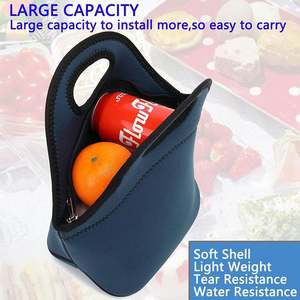 Custom Neoprene <b>Lunch</b> Tote Insulated Reusable <b>Lunch</b> <b>Bag</b> <b>Box</b> With Zipper Large Capacity Portable Thermal Insulation <b>Lunch</b> <b>Bags</b> - Product Image 4
