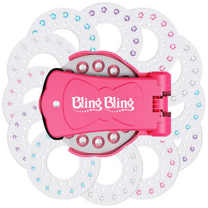 Kit de bricolage créatif de diamants bling nettoyeur de tuyaux de maquillage en plastique Chenille Dry Art pour filles accessoires de <span class=keywords><strong>cheveux</strong></span> Pastebin jouets - Product Image 3