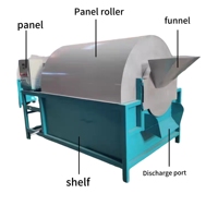 Rôtissoire industrielle compacte pour noix, chauffage électrique, tambour en acier au carbone, équipement de séchage, économie d'énergie, automatique