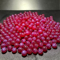 Haute qualité 6mm 8mm10mm étoile rubis boule/étoile rubis perles