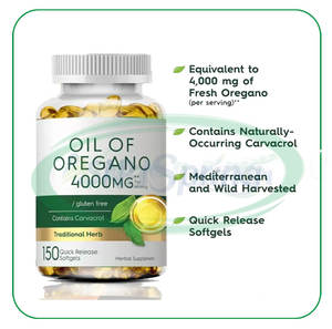 ASAP OEM 4000mg orégano y aceite de semilla negra cápsulas blandas suplemento de hierbas aceite de orégano cápsulas blandas - Product Image 2