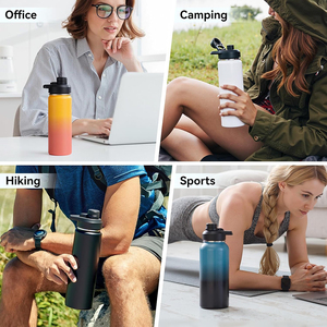 Botella de <span class=keywords><strong>Agua</strong></span> Aislada al Vacío de Acero Inoxidable con Logotipo Personalizado, Multicolor, 360ml-2000ml, Boca Ancha, Termo para Camping y Actividades al Aire Libre - Product Image 5