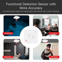 Détecteur de présence humaine Tuya Zigbee WiFi, détecteur radar à ondes millimétriques, capteur de luminosité, contrôle via l'application Smart Life, remplace le capteur PIR