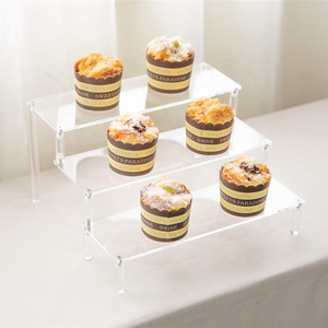 Acrylic cupcake hiển thị Riser phục vụ khay Macaron món tráng miệng đứng cho đám cưới sinh nhật đảng kệ trưng bày - Product Image 6