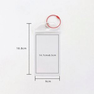 Etiqueta de equipaje de PVC al por mayor con bucles de acero y cierre superior con cremallera para viajes y cruceros, hecha de plástico - Product Image 4