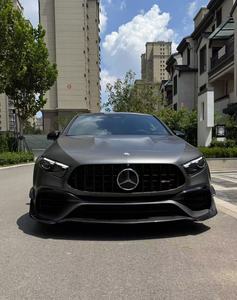 Per Mercedes-Benz Classe A W177 A45 A45S Gruppe <span class=keywords><strong>M</strong></span>, Labbro Anteriore in Fibra di Carbonio Secca (Dry Carbon Fiber) 2020-2025 Disponibile - Product Image 3
