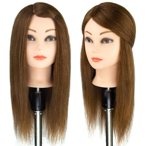 Factory Outlet 40% cabeza de muñeca de entrenamiento de cabello humano para peluquero y cosmetalogistas corte de cabello y cabeza de maniquí femenino trenzado - Product Image 2