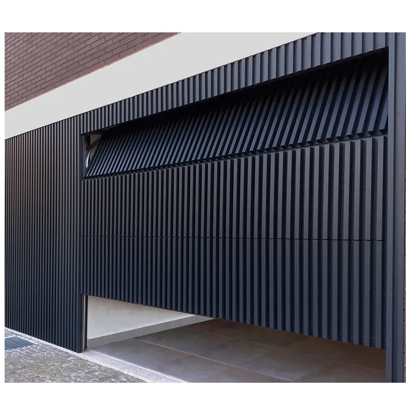 Hihaus custom modern automatic aluminum overhead grill fence garage door