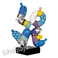 Sculpture créative de lettres de ballon en résine de haute qualité pour la décoration de la maison/hôtel/bureau/magasin Graduation Ramadan Handmade Fashion