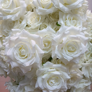 Lo-200 Chất Lượng Cao Trắng Lụa Backdrop Fleur Nhân Tạo Kim Cương Hoa Hồng Trang Trí Đám Cưới Hoa Bó Hoa - Product Image 3