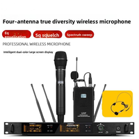 1 casque et 1 micro cravate, ensemble de micros sans fil, système de microphones sans fil portatifs