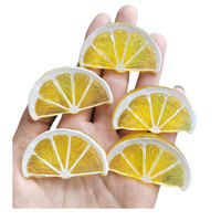 Breloque en forme de tranche de citron pour sac, téléphone portable, porte-clés, pendentif