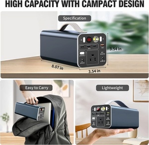 สถานีพลังงานแสงอาทิตย์แบบพกพา 110V/220V 300W แบตเตอรี่ลิเธียมไอออน ชาร์จไร้สาย คลื่นไซน์บริสุทธิ์ SUNWE - Product Image 3
