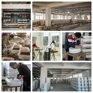 Personalización de proveedor de fábrica independiente diseño Popular Wc cerámica <span class=keywords><strong>Becken</strong></span> encimera de baño lavabo de cerámica fregadero de arte para la venta - Product Image 4