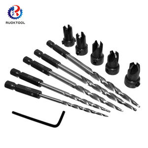 Hss <span class=keywords><strong>Bois</strong></span> Chanfrein Trapano Résistant À L'usure Hex Shank Cône Fraise Foret Manuel <span class=keywords><strong>Bois</strong></span> Auger Bit Set - Product Image 5