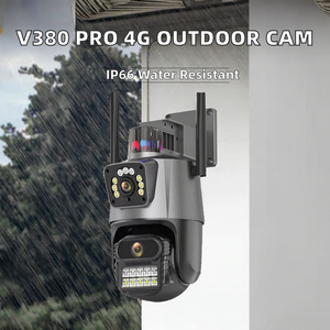 กล้องวงจรปิด V380 Pro 4G สำหรับภายนอกอาคาร กันน้ำ รองรับซิมการ์ด ภาพสีกลางคืนอินฟราเรด หมุนได้ ปรับมุมได้ ใช้เซ็นเซอร์ CMOS สำหรับบ้านอัจฉริยะ - Product Image 2