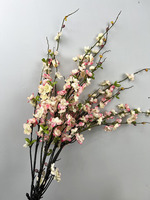 Bunga Wintersweet Buatan Real Touch, Model Populer Bunga Plum untuk Dekorasi Rumah Tahun Baru Imlek, Rangkaian Bunga