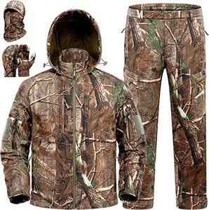Shero Nouvelle Tenue de <span class=keywords><strong>Chasse</strong></span> pour Hommes, Veste et Pantalon Camouflage Résistants à l'Eau et Isolés - Product Image 6