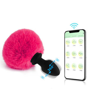 SEXBAY BY17-92 Plug <span class=keywords><strong>anal</strong></span> vibrant en silicone coloré avec télécommande et application, jouet sexuel pour adultes, emballage en boîte couleur - Product Image 6