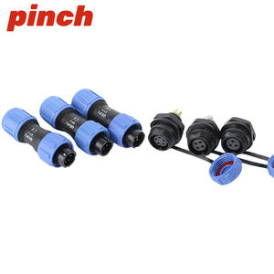 Conector de Aviación Pinch SP11 2 3 4 5P Macho Hembra con Tuerca Trasera, Enchufe Impermeable IP68 de Material ABS - Product Image 3