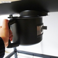 Ensemble barbecue en acier inoxydable, barbecue argentin en acier inoxydable, barbecue de jardin, barbecue portable au charbon de bois