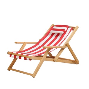 Chaise <span class=keywords><strong>de</strong></span> plage en bois massif <span class=keywords><strong>de</strong></span> grande taille, position d'extérieur, réglable, pliable, plage, coussin, pont <span class=keywords><strong>de</strong></span> <span class=keywords><strong>mer</strong></span>, confortable, réglable - Product Image 4