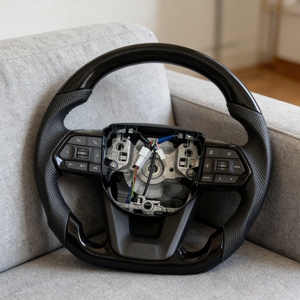 Volante de Coche en Negro Piano, Compatible con Toyota Hilux N70 N80 Fortuner Land Cruiser LC300 LC200 Prado LC79 <span class=keywords><strong>GR</strong></span>, Piezas Automotrices - Product Image 3