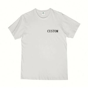 Design Promotional Online Shopping Imported Manufacture White Cotton Short Sleeve Branded Custom Dtg Printing T <b>Shirt</b> for Men - Product Image 1