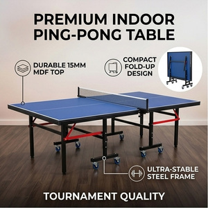 <span class=keywords><strong>Ping</strong></span> <span class=keywords><strong>Pon</strong></span>-Mesa de tenis de mesa, plegable, extraíble, 8 ruedas, 15MM, MDF - Product Image 3
