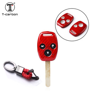 1x Funda de Fibra de Carbono para Llave de 3 Botones para <span class=keywords><strong>Honda</strong></span> CR-V Odyssey Pilot - Product Image 3