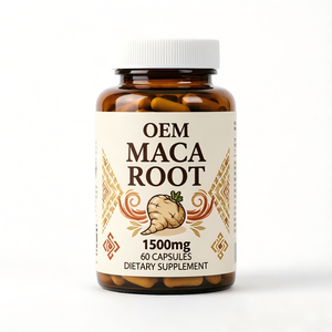 Capsules de racine de Maca OEM ODM, HACCP ISO22000, 60 capsules, 1500 mg par portion, 3 capsules par jour, à base de plantes - Product Image 1