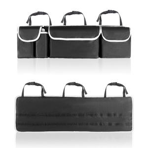 Sac de rangement multifonctionnel portable pour coffre de voiture, en polyester isolant, avec fonction de suspension pour siège arrière – Vente chaude - Product Image 1