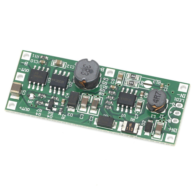 DC DC UPS uninterruptible module 3.7V Lithium battery Charge and discharge Boost voltage 9V12V Power supply boost voltage
