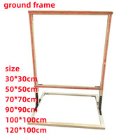 Support de table en bois pour pistolet à tufter, outil de fabrication de tapisseries, cadre de tapisserie DIY, présentoir de table pour tapis tuftés