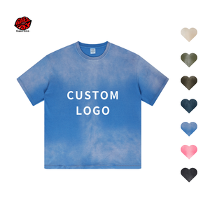 เสื้อยืดผู้ชายโอเวอร์ไซส์วินเทจโอเวอร์ไซส์ล้างได้จากโรงงาน - Product Image 3