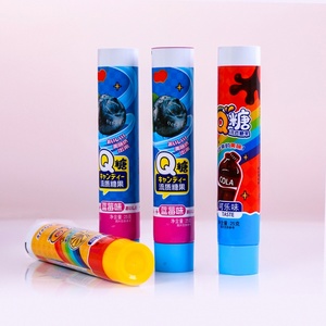 Bán Buôn Halal Tùy Chỉnh Kem Đánh Răng Hình Dạng Lỏng Ống Nhai Kẹo Cao Su Bong Bóng Kẹo Cao Su popping Kẹo Dâu Tây Hương Vị Trái Cây Vít Cap - Product Image 2