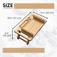 Plateau à kebab en bois avec pieds pliables, plateau de service pour brochettes, plateau à viande pour barbecue