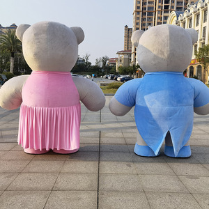 <span class=keywords><strong>Disfraz</strong></span> Inflable de Oso Teddy para Parejas, Traje de Oso Gigante de Dibujos Animados para Desfiles y Eventos - Product Image 5